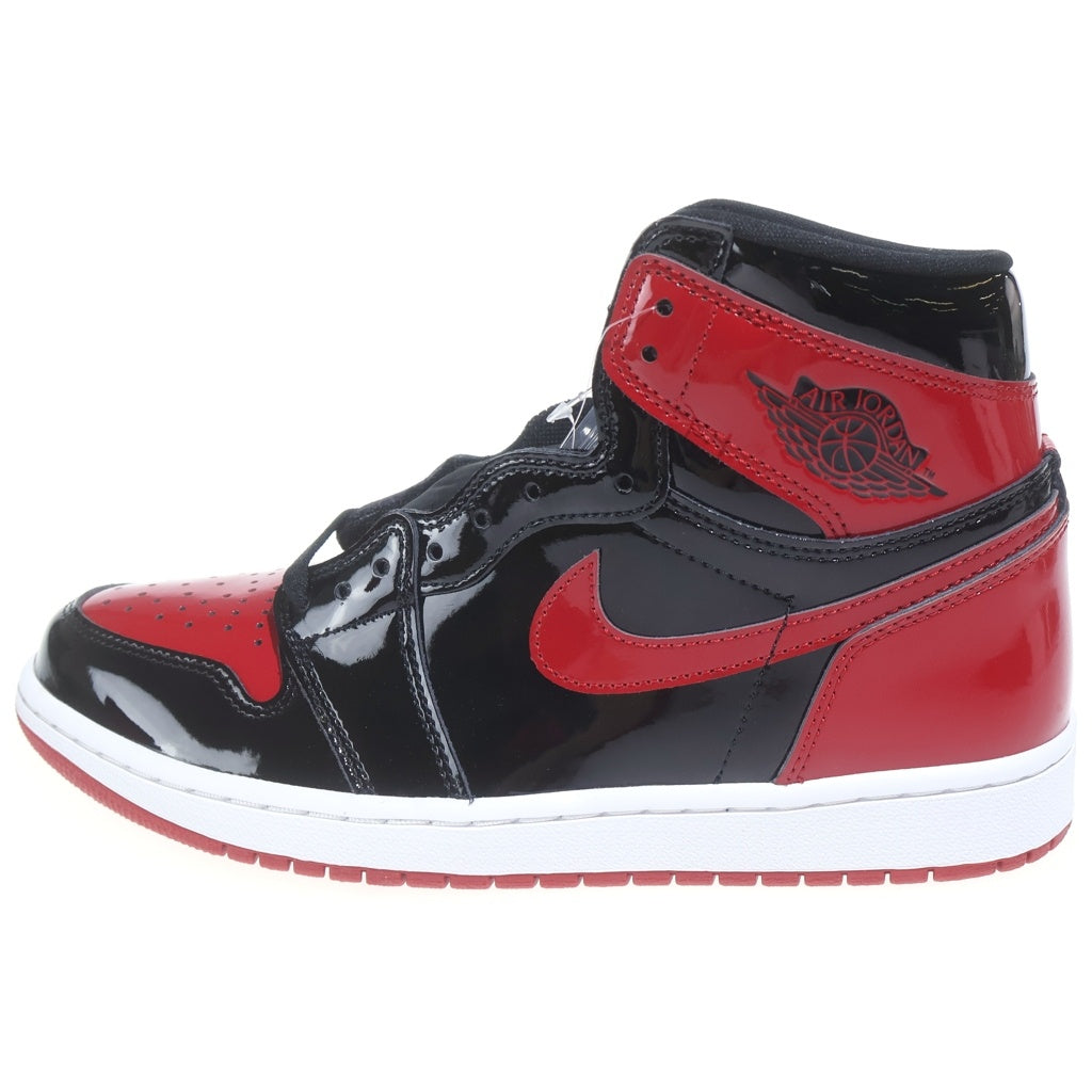 NIKE(ナイキ) AIR JORDAN 1 RETRO HIGH OG BRED PATENT 555088-063 エアジョーダン1 レトロ ブレッド パテント ハイカットスニーカー レッド/ブラック US9/27cm