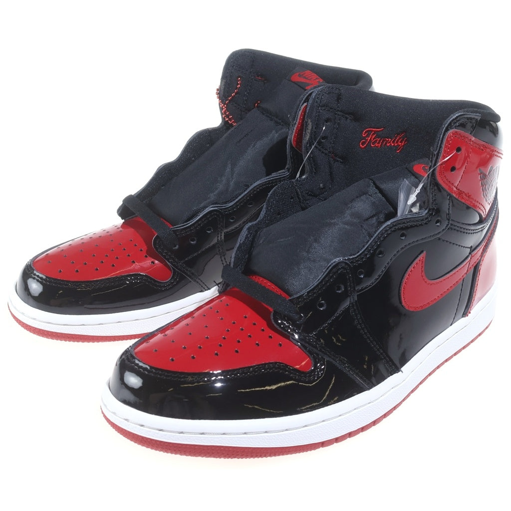 NIKE(ナイキ) AIR JORDAN 1 RETRO HIGH OG BRED PATENT 555088-063 エアジョーダン1 レトロ ブレッド パテント ハイカットスニーカー レッド/ブラック US9/27cm