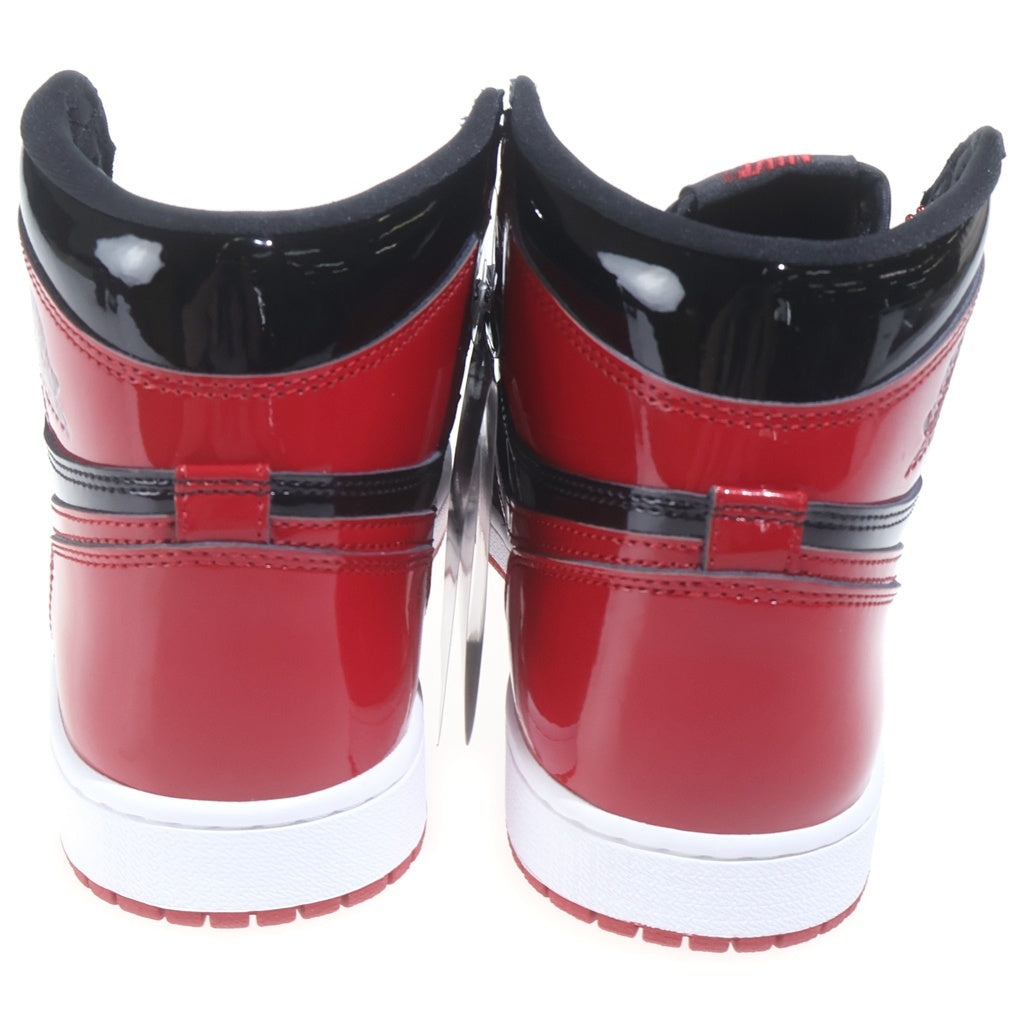 NIKE(ナイキ) AIR JORDAN 1 RETRO HIGH OG BRED PATENT 555088-063 エアジョーダン1 レトロ ブレッド パテント ハイカットスニーカー レッド/ブラック US9/27cm