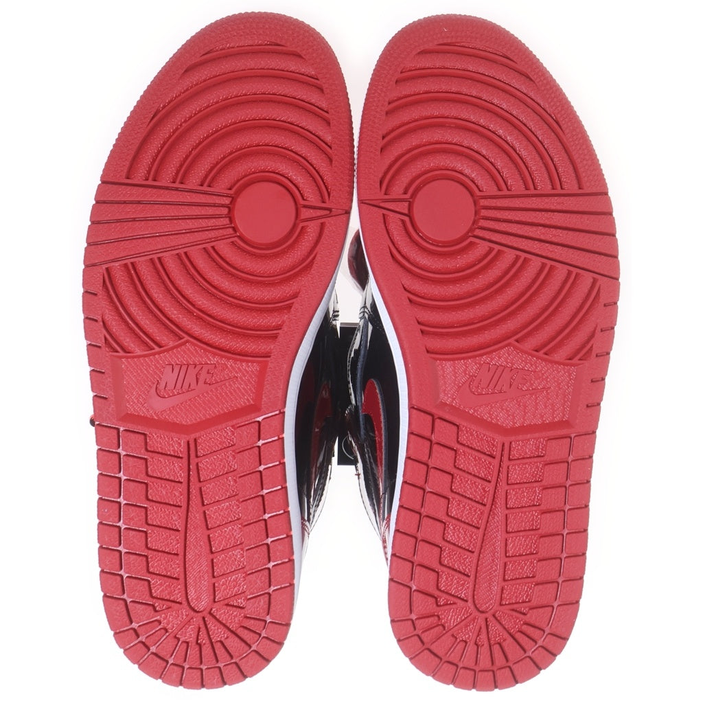 NIKE(ナイキ) AIR JORDAN 1 RETRO HIGH OG BRED PATENT 555088-063 エアジョーダン1 レトロ ブレッド パテント ハイカットスニーカー レッド/ブラック US9/27cm
