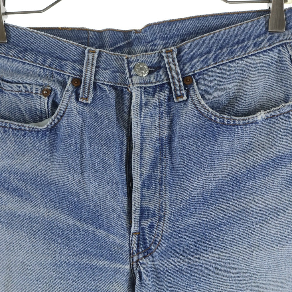 Levi's(リーバイス) 80s VINTAGE 501 ヴィンテージ USA製 バレンシア工場 スモールe ボタン裏555 ボタンフライ ストレートデニムパンツ ジーンズ インディゴ 501-0000