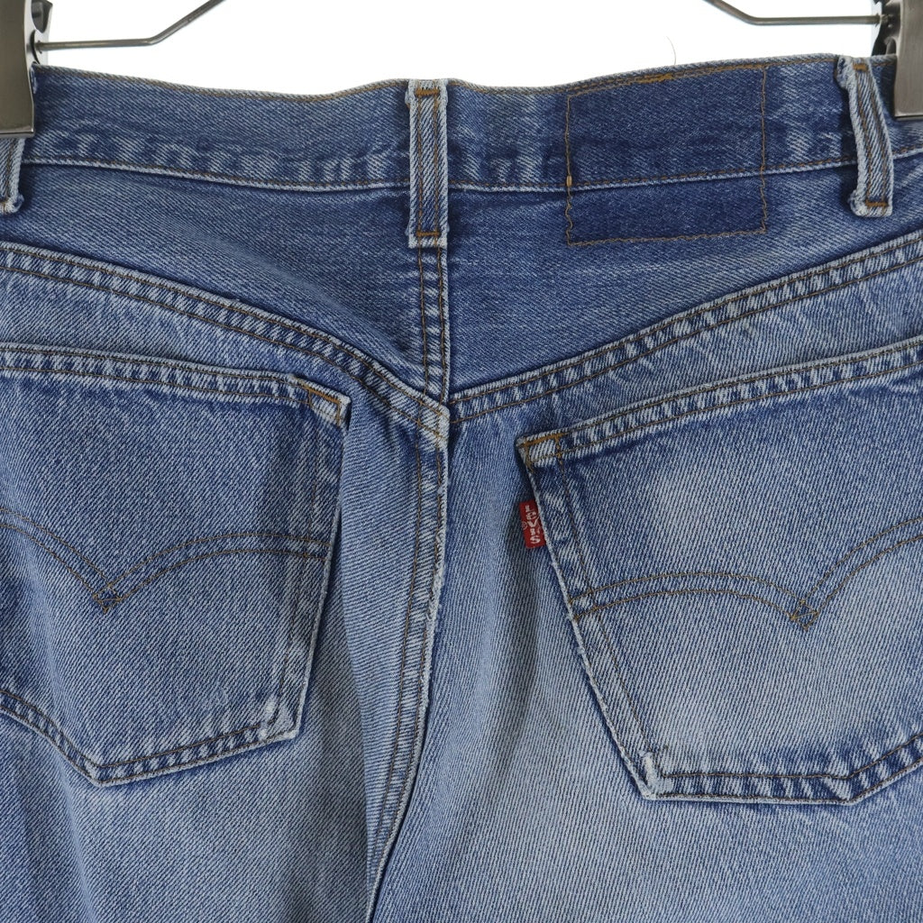 Levi's(リーバイス) 80s VINTAGE 501 ヴィンテージ USA製 バレンシア工場 スモールe ボタン裏555 ボタンフライ ストレート デニムパンツ ジーンズ インディゴ 501-0000