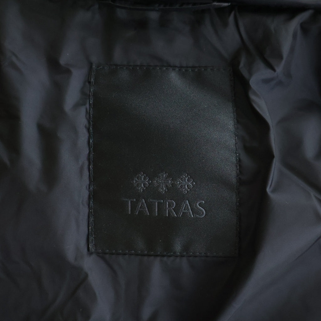 TATRAS(タトラス) 25AW POLITEAMA ポリテアマ ロングフーデット ダウンコート ブラック A000501LJX3588 レディース