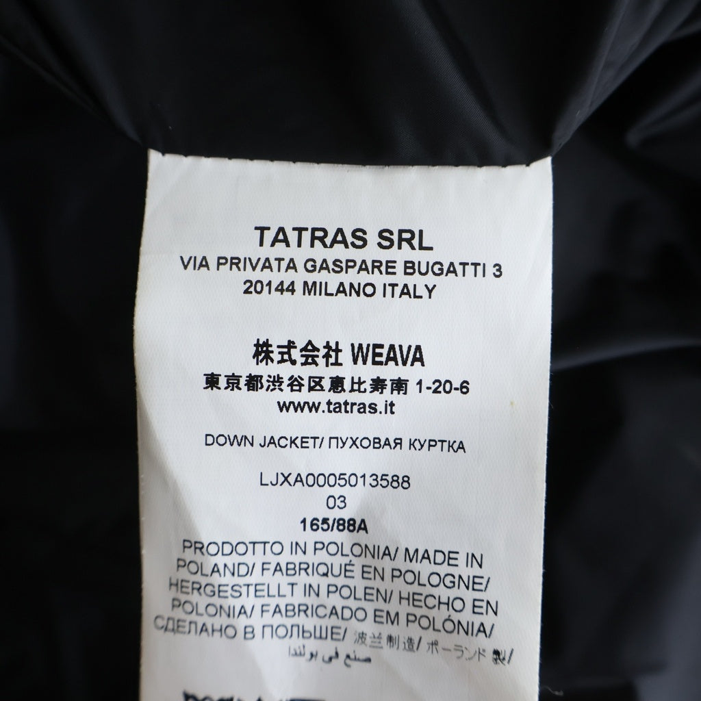 TATRAS(タトラス) 25AW POLITEAMA ポリテアマ ロングフーデット ダウンコート ブラック A000501LJX3588 レディース