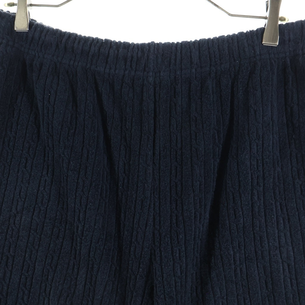 SUPREME(シュプリーム) 18SS Cable Knit Terry Short ケーブルニット テリーショーツ ショートパンツ ネイビー