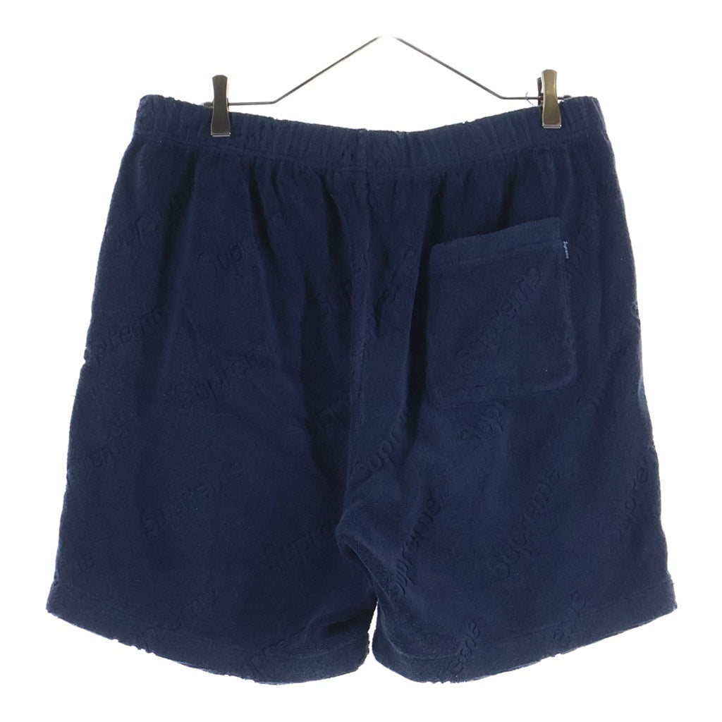 SUPREME(シュプリーム) 19SS Terry Jacquard Logo Short テリージャガード ロゴショーツ ショートパンツ ネイビー