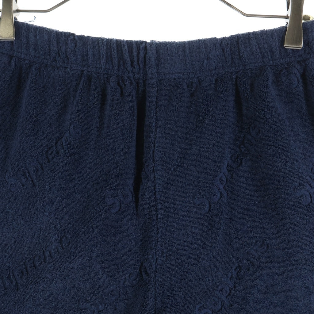 SUPREME(シュプリーム) 19SS Terry Jacquard Logo Short テリージャガード ロゴショーツ ショートパンツ ネイビー