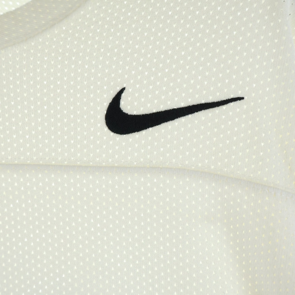 STUSSY(ステューシー) x Nike ナイキ Dri-FIT Mesh Jersey ドライフィット メッシュジャージ クルーネック長袖カットソー ホワイト FJ9164-133
