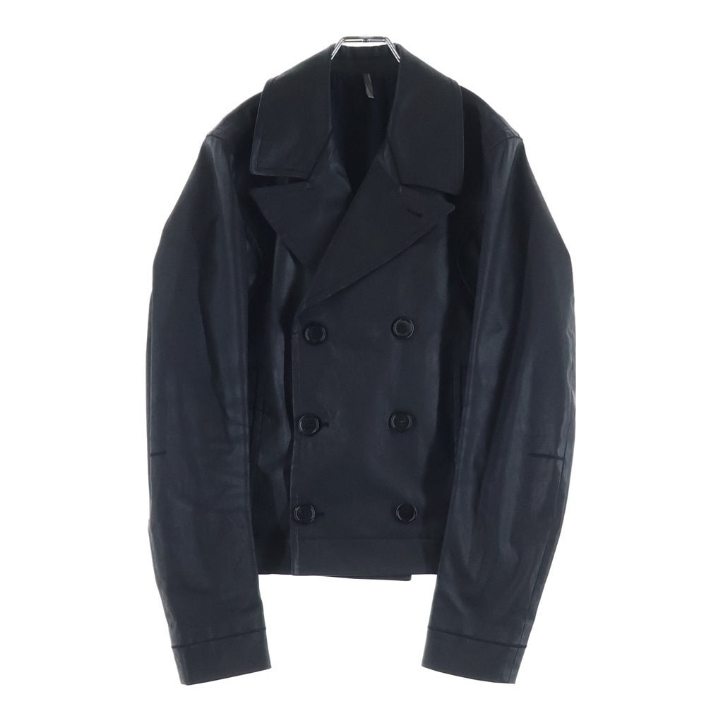 DIOR(ディオール) 13AW コーティング ダブルテーラードジャケット ブラック 133C418A 1886