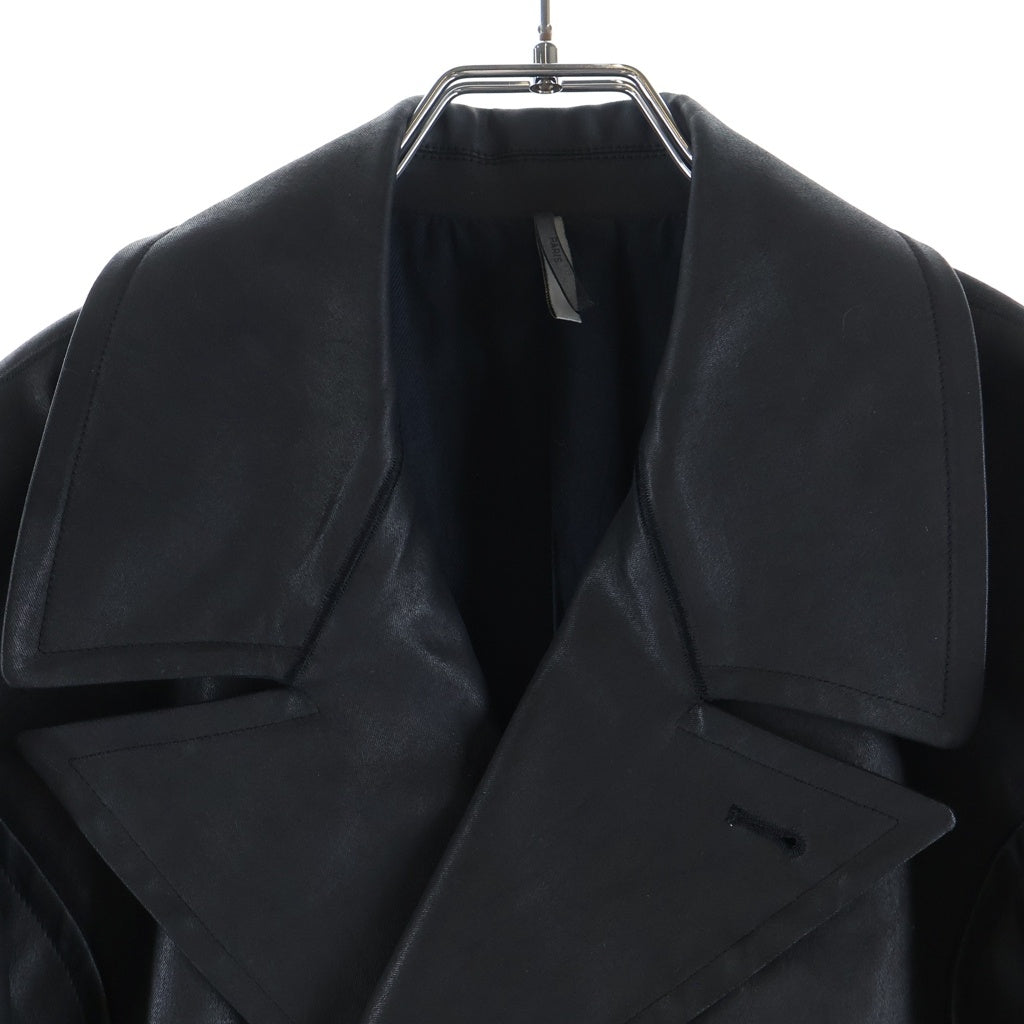 DIOR(ディオール) 13AW コーティング ダブルテーラードジャケット ブラック 133C418A 1886