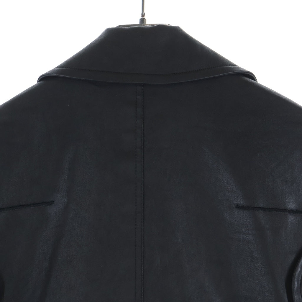 DIOR(ディオール) 13AW コーティング ダブルテーラードジャケット ブラック 133C418A 1886