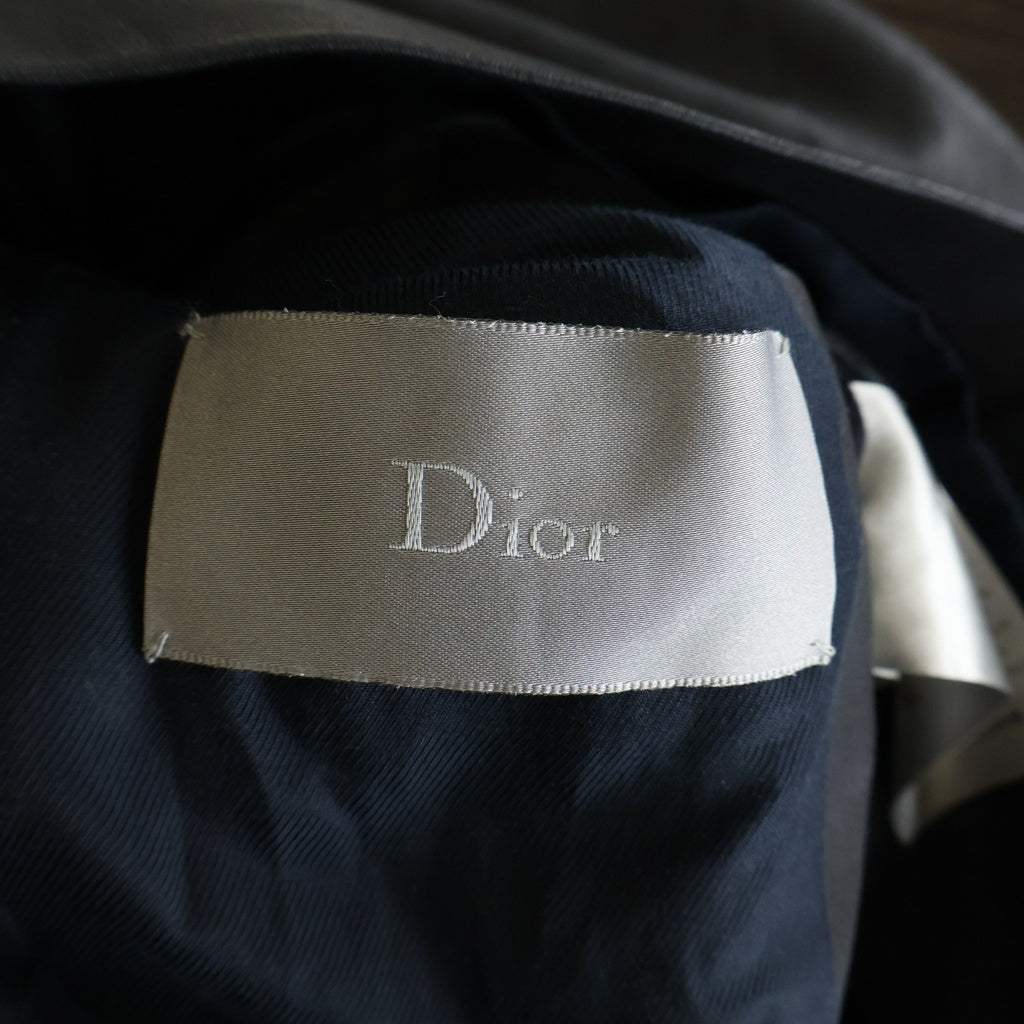 DIOR(ディオール) 13AW コーティング ダブルテーラードジャケット ブラック 133C418A 1886