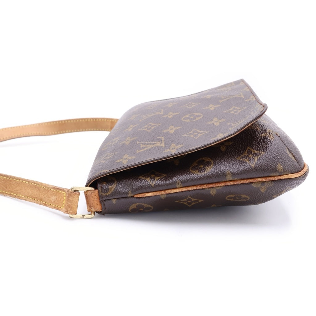LOUIS VUITTON(ルイヴィトン) ミュゼット タンゴ ショート モノグラム PVC×レザー ショルダーバッグ ブラウン M51257 レディース