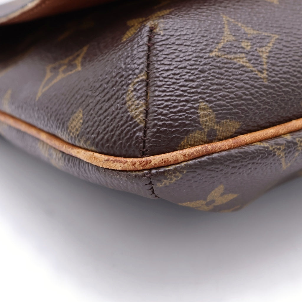 LOUIS VUITTON(ルイヴィトン) ミュゼット タンゴ ショート モノグラム PVC×レザー ショルダーバッグ ブラウン M51257 レディース