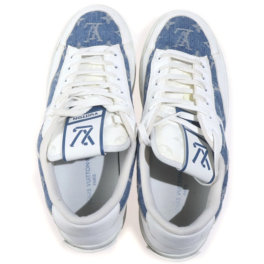 LOUIS VUITTON(ルイヴィトン) 22AW チャーリーライン モノグラムデニム ローカットスニーカー ブルー/ホワイト 1AA47W