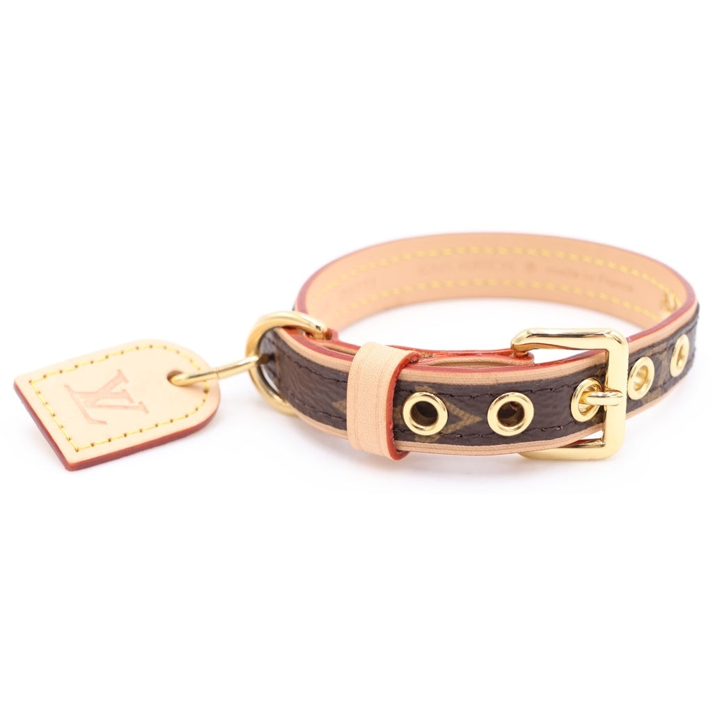 LOUIS VUITTON(ルイヴィトン) ドッグ カラー モノグラム 小型犬用 首輪 ブラウン M80339