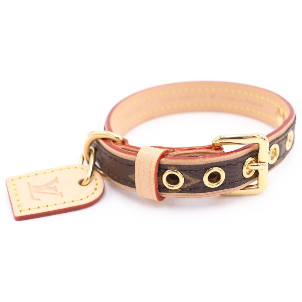 LOUIS VUITTON(ルイヴィトン) ドッグ カラー モノグラム 小型犬用 首輪 ブラウン M80339