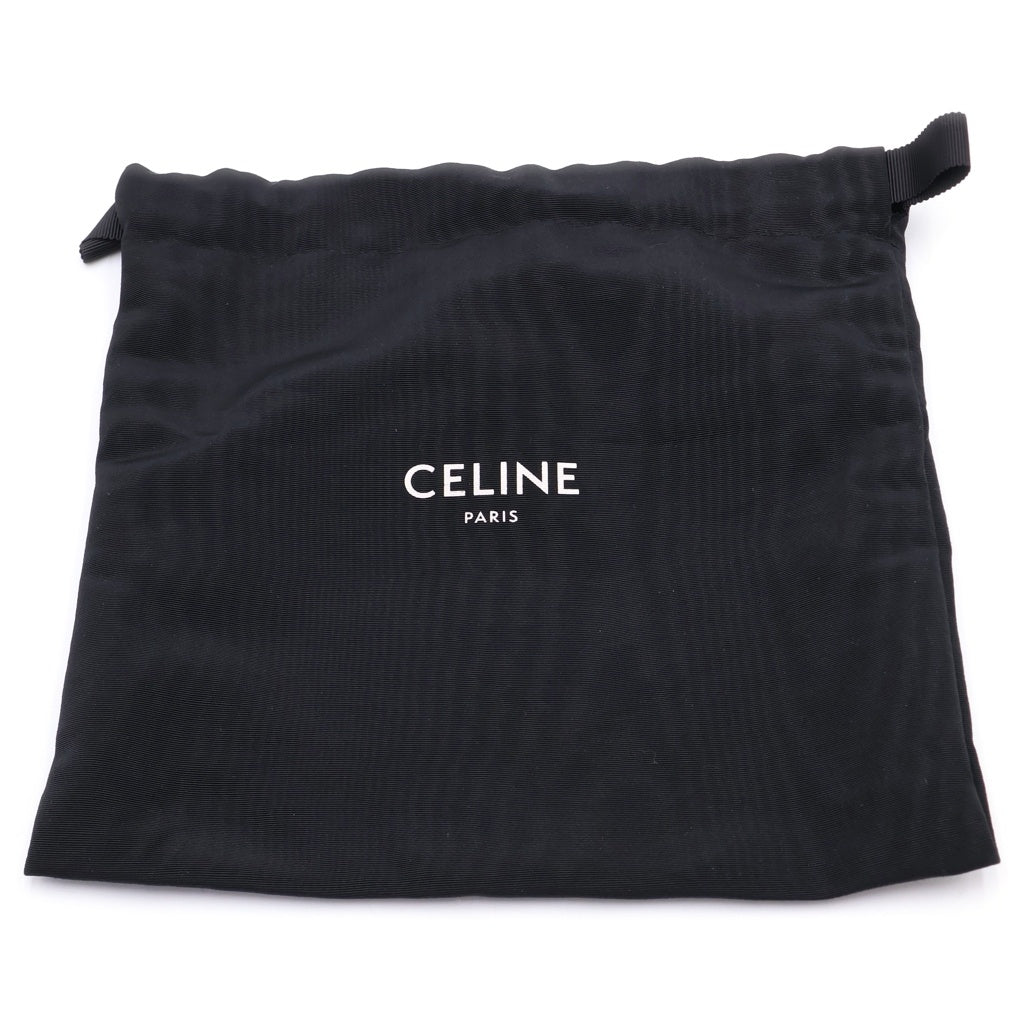 CELINE(セリーヌ) ラージ ストラップ ウォレット 二つ折り長財布 10B633BRU グレー レディース