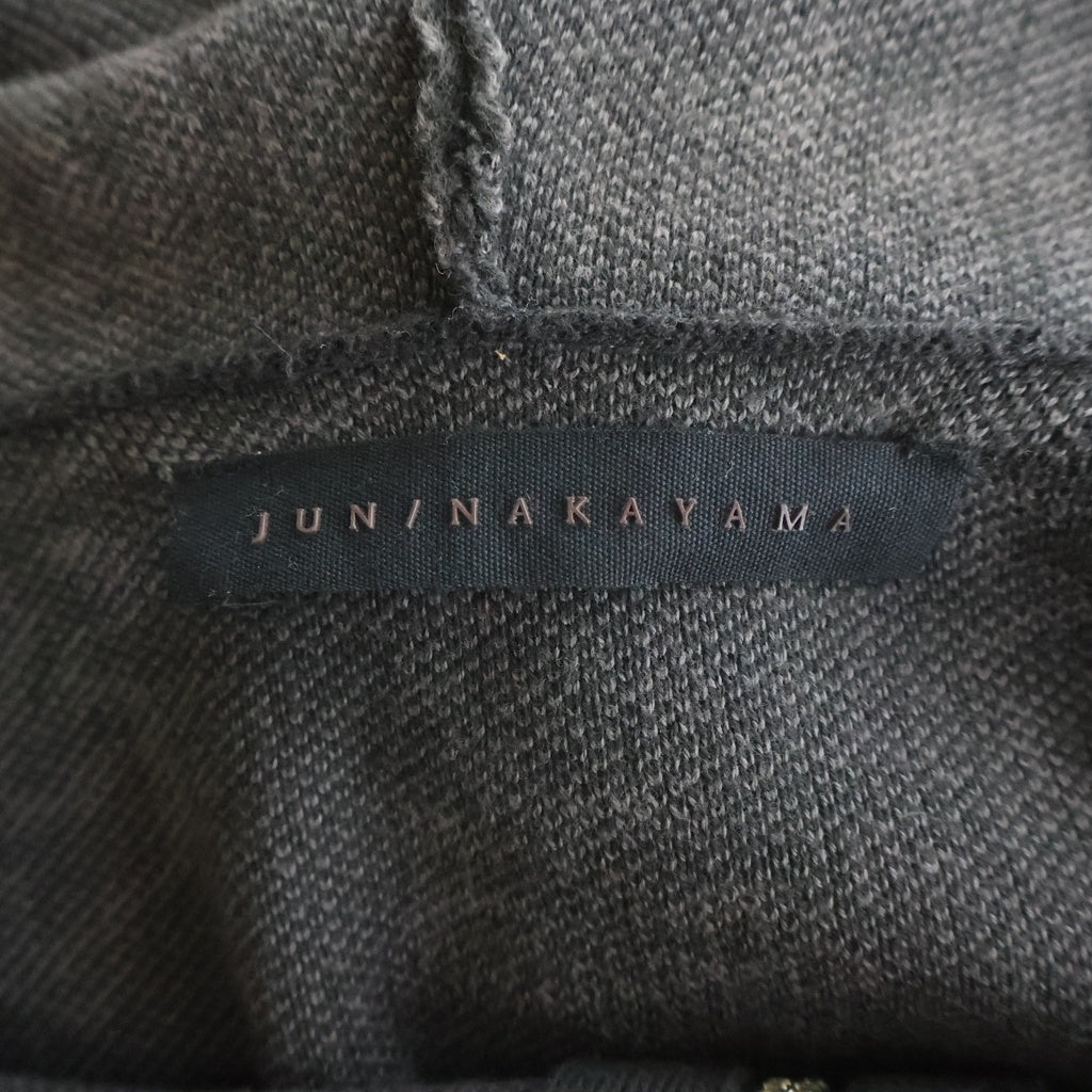 JUN / NAKAYAMA(ジュンナカヤマ) 26SS PAISLEY KNIT HOODIE ペイズリー ジャカード ニットジップアップフーディー パーカーブラウン JN-SS26-001