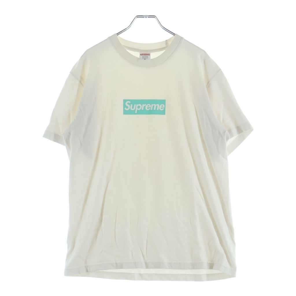 SUPREME(シュプリーム) 21AW Tiffany & Co. Box Logo Tee ティファニー ボックスロゴ クルーネック 半袖Tシャツ カットソー ホワイト