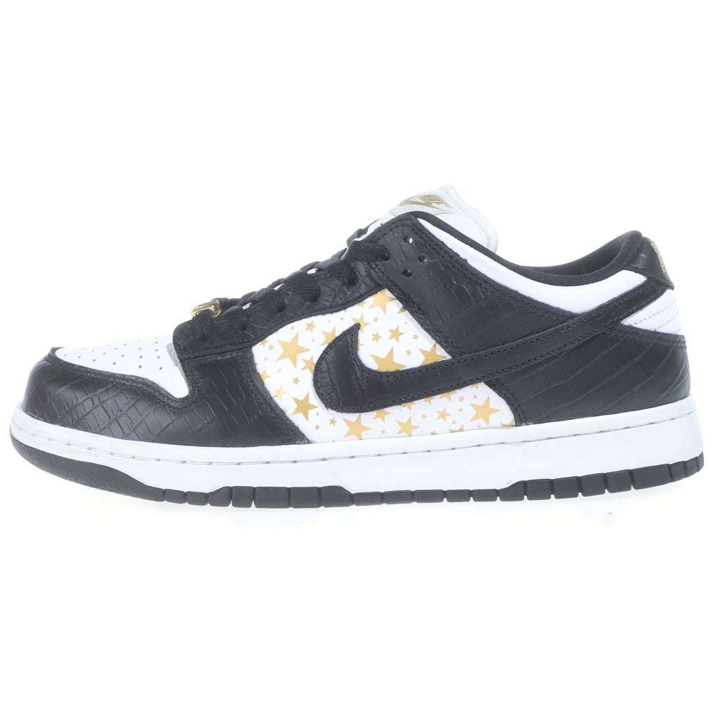 NIKE(ナイキ) ×SUPREME DUNK LOW OG QS DH3228-102 シュプリーム ダンクロー ローカットスニーカー ホワイト/ブラック/ゴールド US9.5/27.5cm DH3228-102