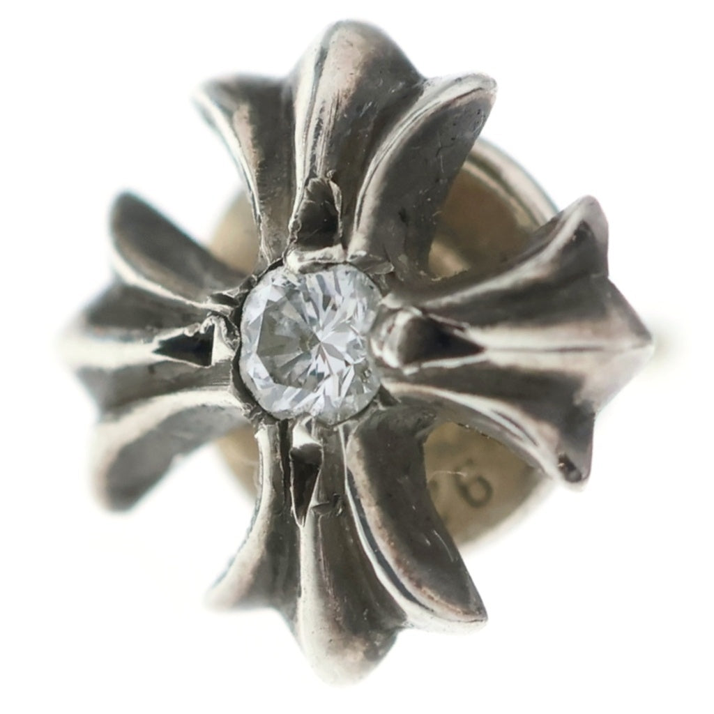 CHROME HEARTS(クロムハーツ) No2 CH PLS DIA CHプラス 1ダイヤ スタッドピアス シルバー BCA388