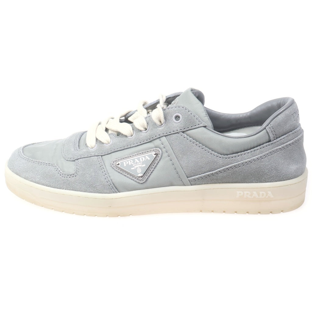 PRADA(プラダ) DOWNTOWN SNEAKERS ダウンタウン スウェードレザー ナイロン ローカットスニーカー グレー 2EE364