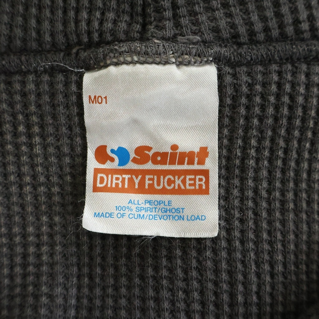 SAINT MICHAEL(セントマイケル) 26SS DOUBLE FACE ZIP HOODIE ダブルフェイスジップアップフーディー パーカー グレー