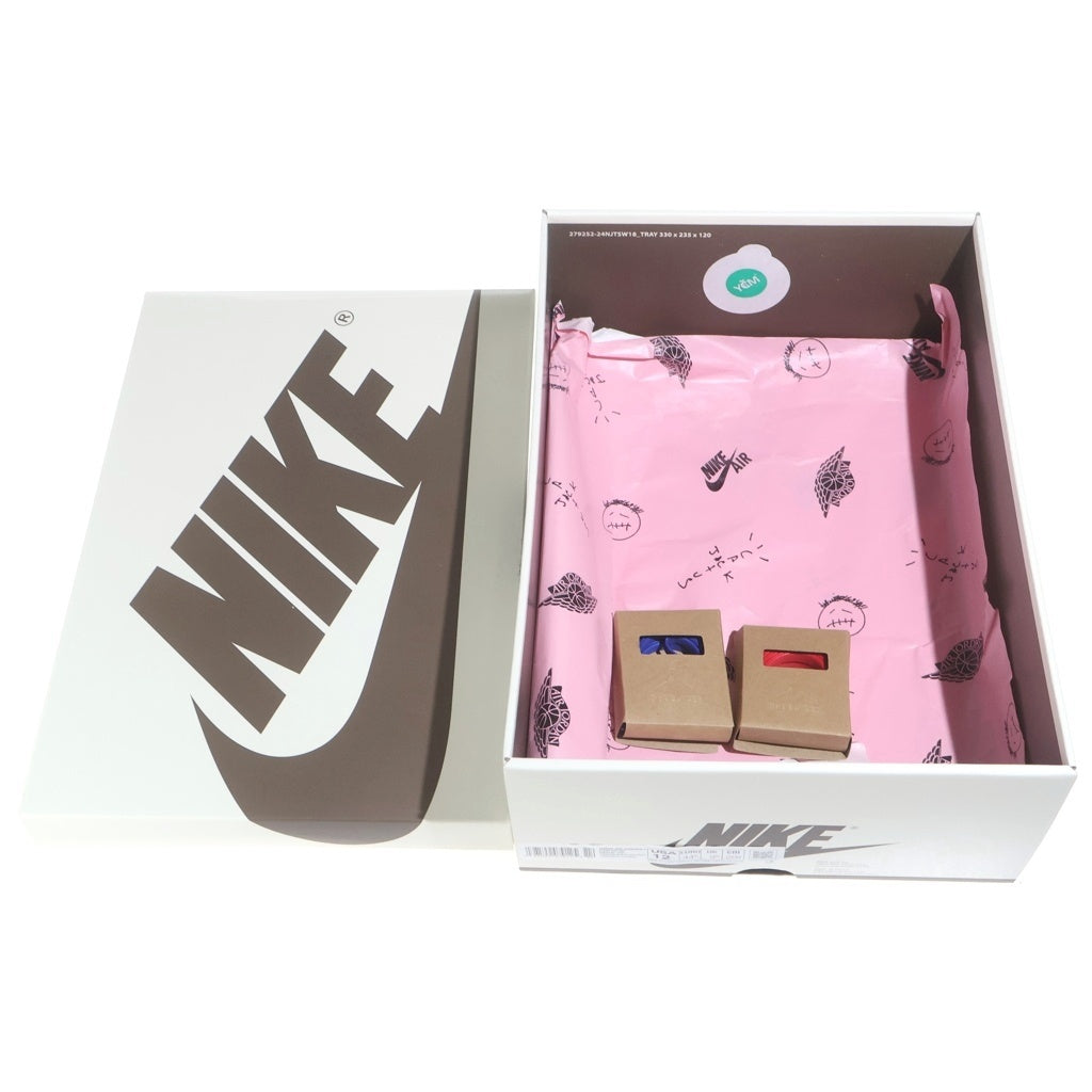 NIKE(ナイキ) ×TRAVIS SCOTT WMNS AIR JORDAN 1 RETRO LOW OG CANARY DZ4137-700 トラヴィススコット ウィメンズ エアジョーダン1 レトロ カナリー ローカットスニーカー US12/29cm