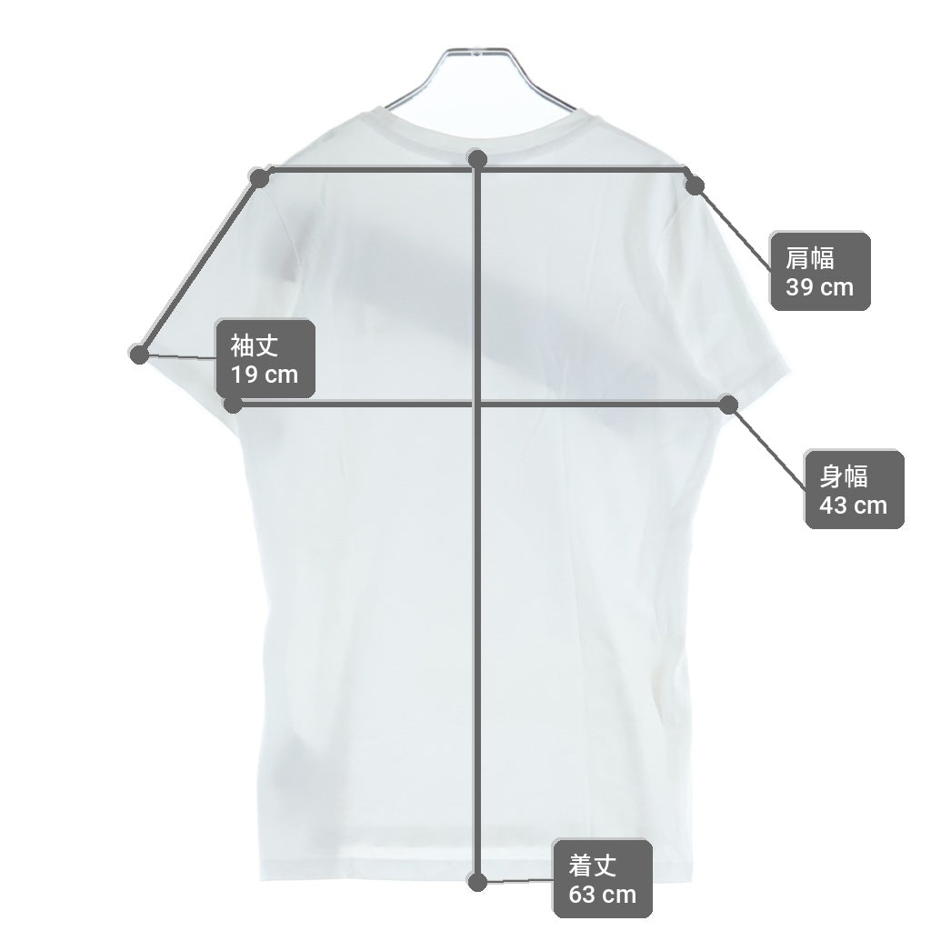 MONCLER(モンクレール) フロントロゴプリント バイカラー クルーネック半袖Tシャツカットソー ブラック/ホワイト E20938091250