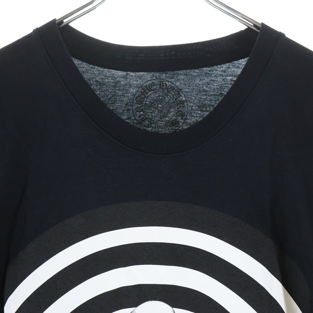 CHROME HEARTS(クロムハーツ) FOTI S/S TEE フォティフロントロゴプリント クルーネック半袖カットソーTシャツ ブラック