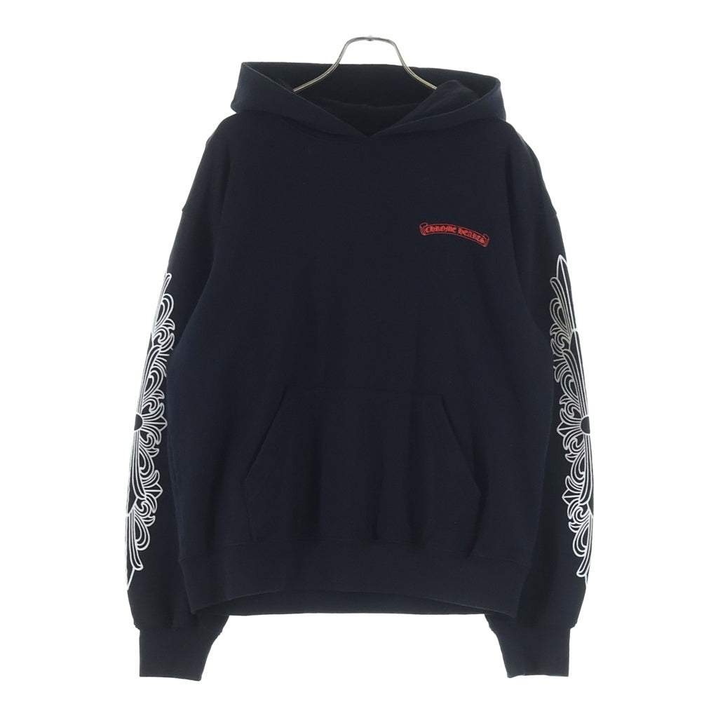 CHROME HEARTS(クロムハーツ) ×MATTY BOY 99 Eyes Chomper SWTSHRT PLVR マッティボーイ 99アイズ 袖フローラル プルオーバーパーカー ブラック