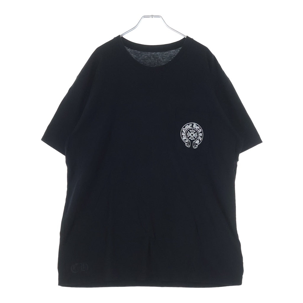 CHROME HEARTS(クロムハーツ) HONOLULU S/S Limited Horseshoe Tee ホノルル限定 ホースシュープリント クルーネック半袖Tシャツカットソー ブラック