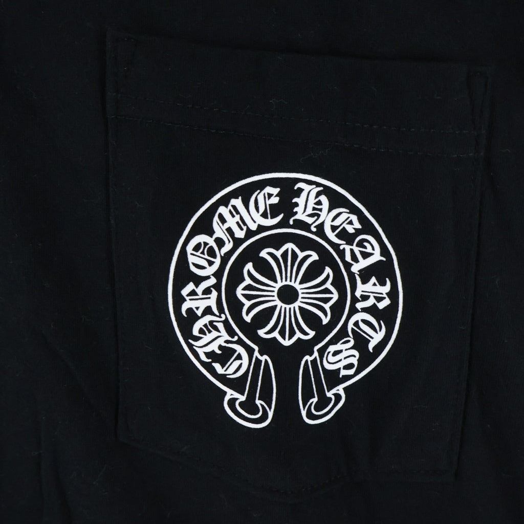 CHROME HEARTS(クロムハーツ) HONOLULU S/S Limited Horseshoe Tee ホノルル限定 ホースシュープリント クルーネック半袖Tシャツカットソー ブラック