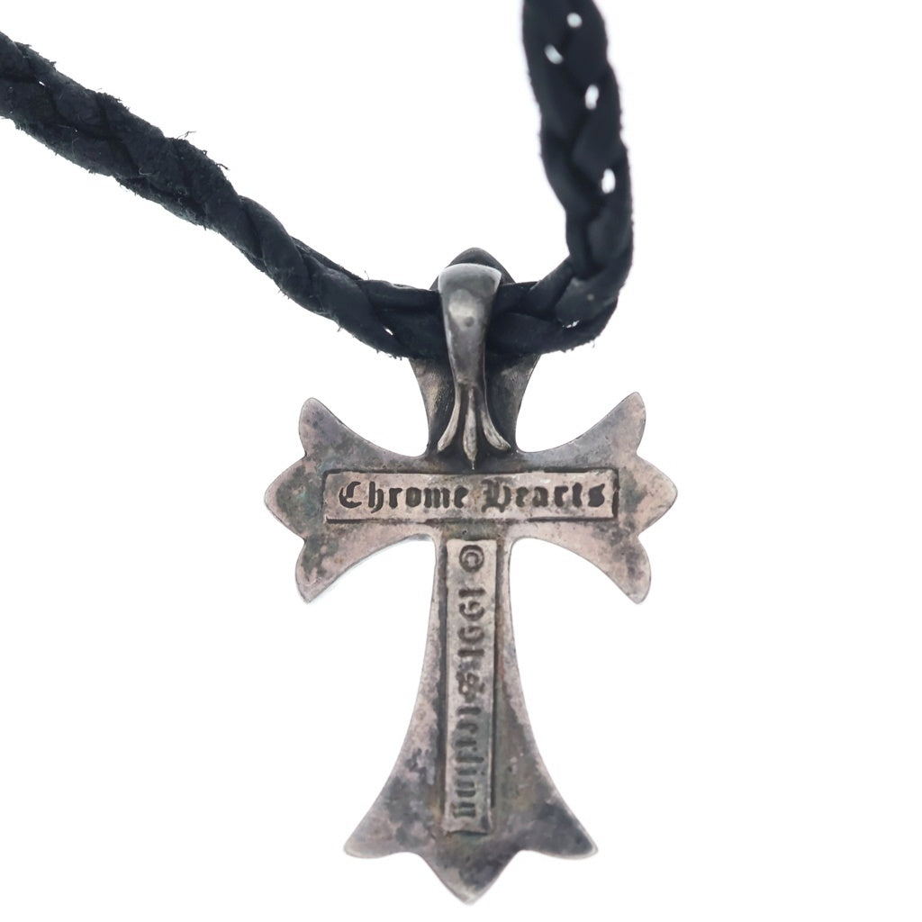CHROME HEARTS(クロムハーツ) CH CRS SMLスモールCHクロス BC ボロチップブレイド ネックレス シルバー BCA220 -