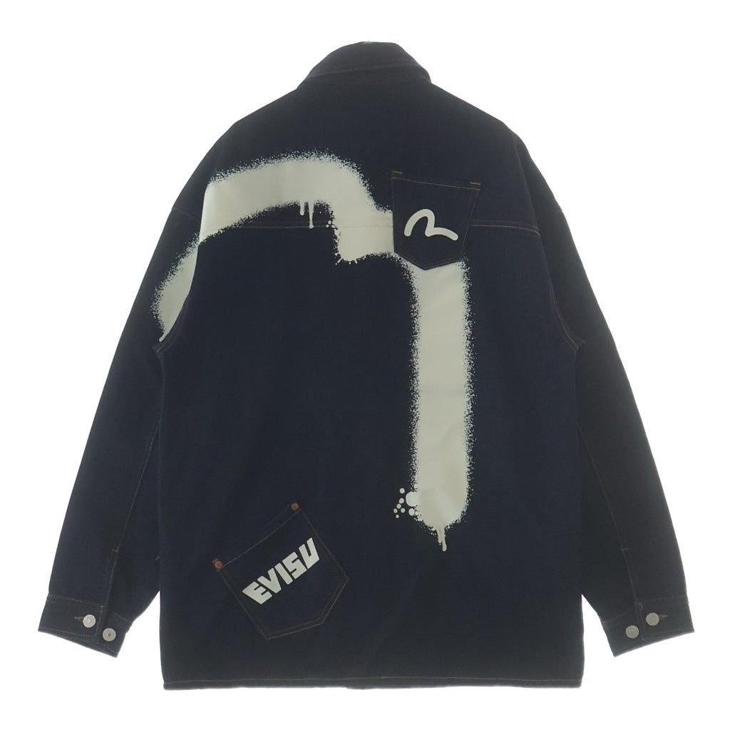 EVISU(エビス) Multi Pocket Denim Jacket 韓国限定 マルチポケット デニムジャケット インディゴ EY5MJJ702