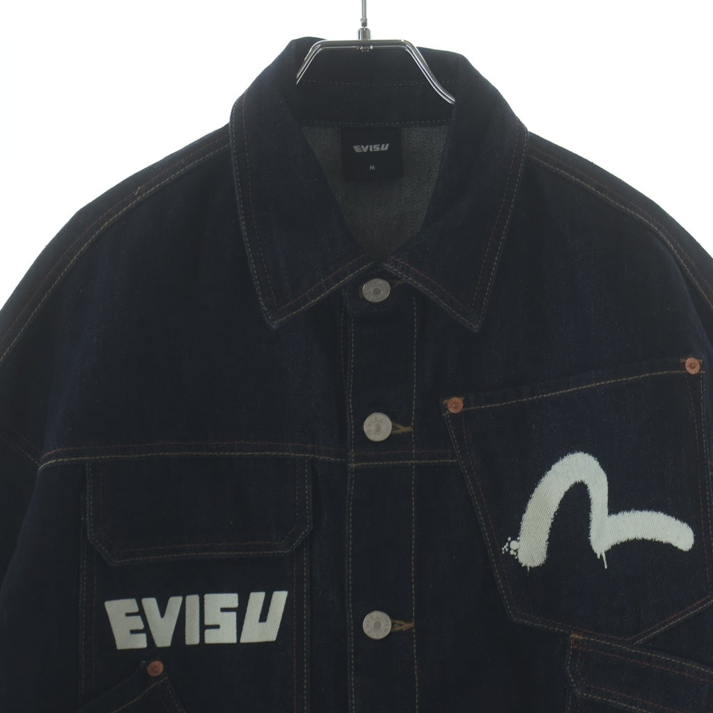 EVISU(エビス) Multi Pocket Denim Jacket 韓国限定 マルチポケット デニムジャケット インディゴ EY5MJJ702