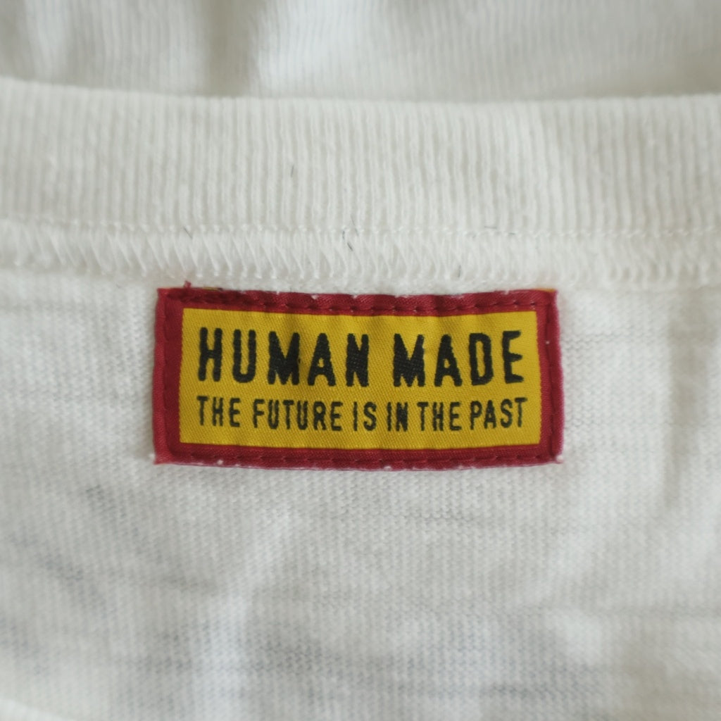 HUMAN MADE(ヒューマンメイド) 24SS SAPPORO STORES EXCLUSIVE ANIMAL T-SHIRT 札幌限定 アニマルロゴプリント クルーネック半袖Tシャツカットソー ホワイト -
