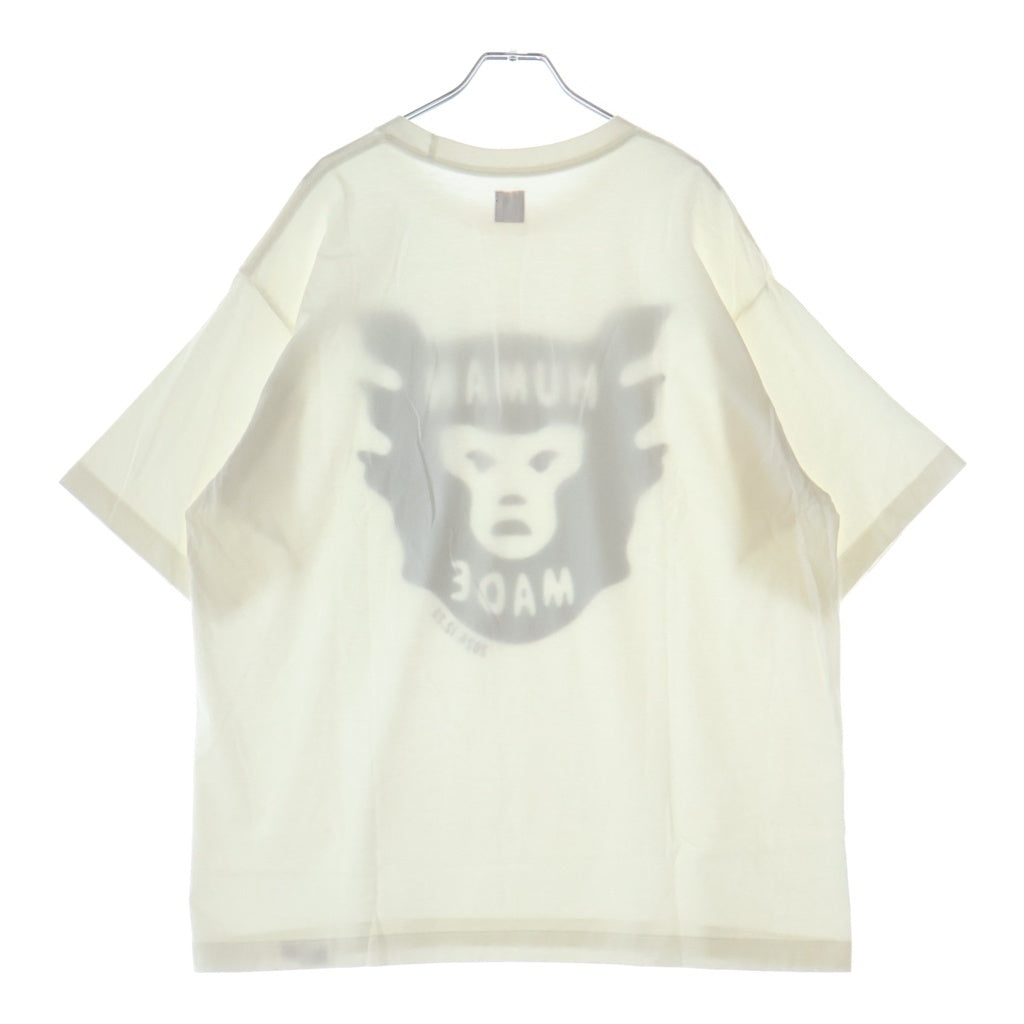 HUMAN MADE(ヒューマンメイド) 24AW 2024.12.23 DAILY GRAPHIC S/S T-SHIRT デイリー グラフィックロゴプリント クルーネック半袖Tシャツカットソー ホワイト -