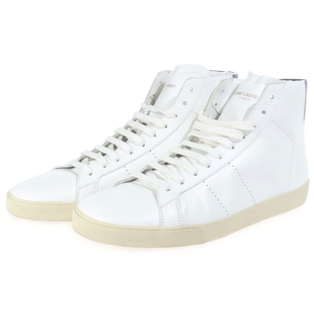 SAINT LAURENT PARIS(サンローランパリ) WHAITE COURT HIGH SNEAKERS 330276 レザー ハイカットスニーカー ホワイト