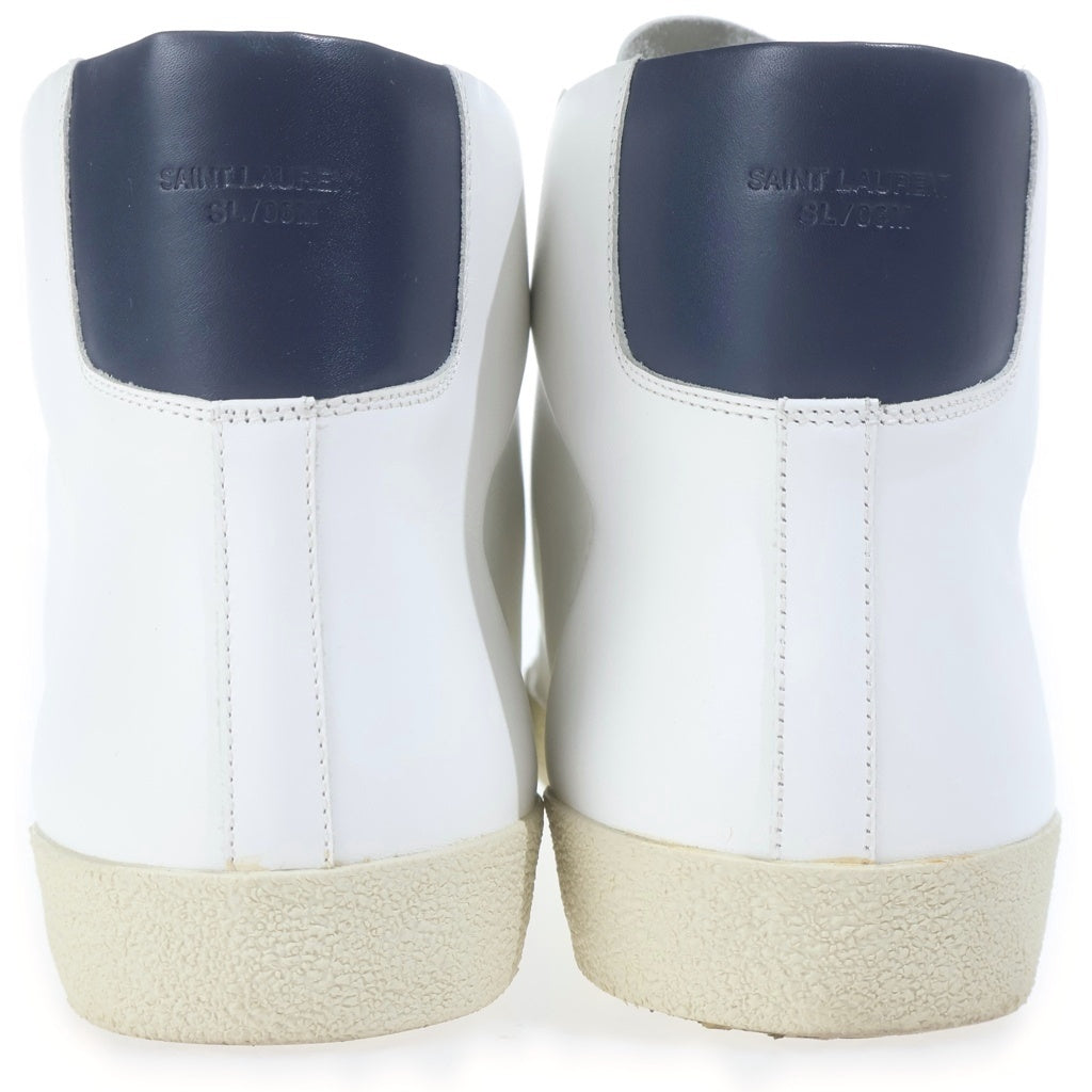 SAINT LAURENT PARIS(サンローランパリ) WHAITE COURT HIGH SNEAKERS 330276 レザー ハイカットスニーカー ホワイト