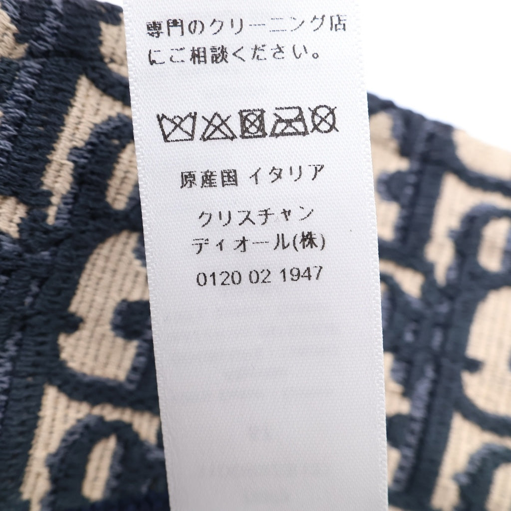 Christian Dior(クリスチャンディオール) Oblique オブリーク バケットハット 帽子 ネイビー/アイボリー 11DOB923I132