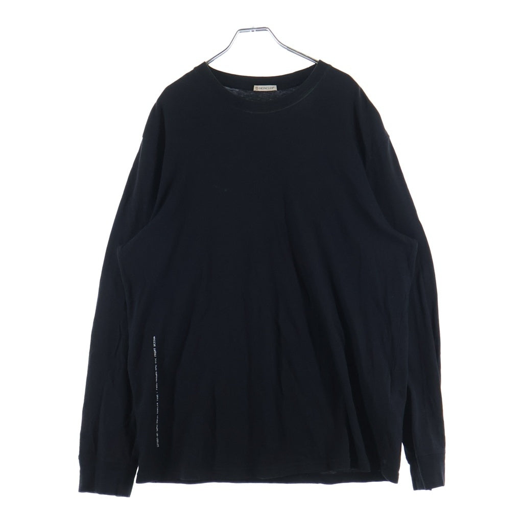 MONCLER(モンクレール) 21AW ×FRAGMENT L/S バックプリント ロングスリーブ 長袖Tシャツ カットソー ブラック G209U8D00003
