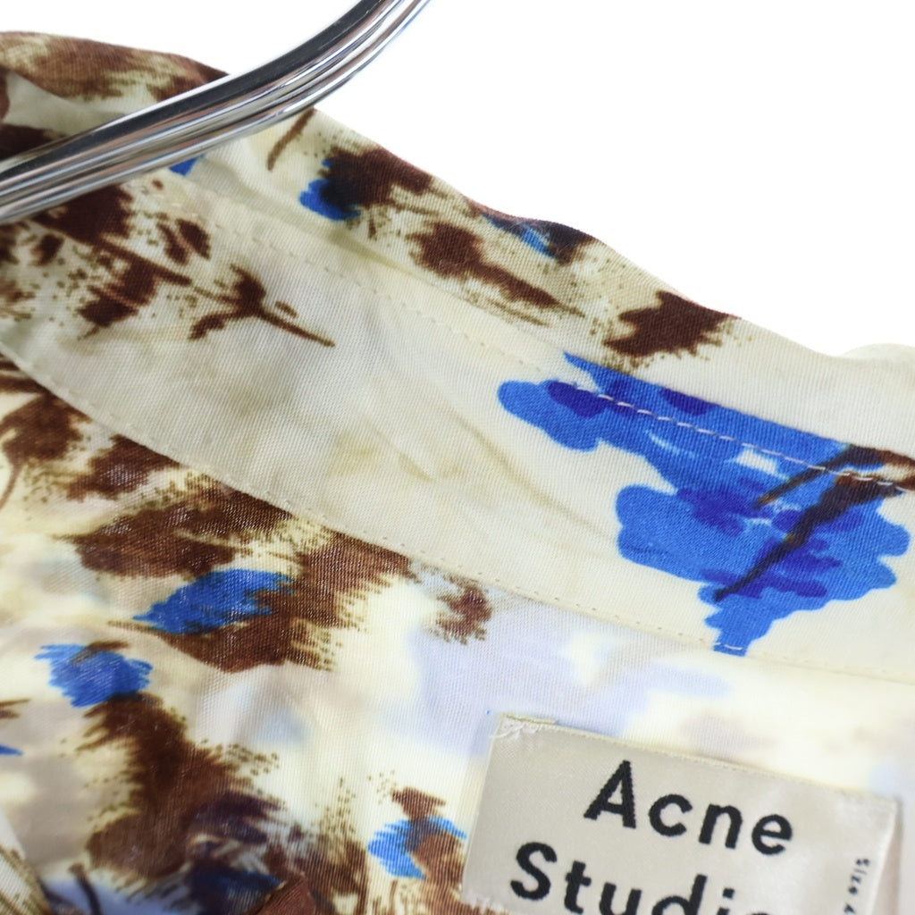 Acne Studios(アクネ ストゥディオズ) 19SS オープンカラー 開襟 レーヨン アロハ半袖シャツ マルチカラー FN-MN-SHIR000034