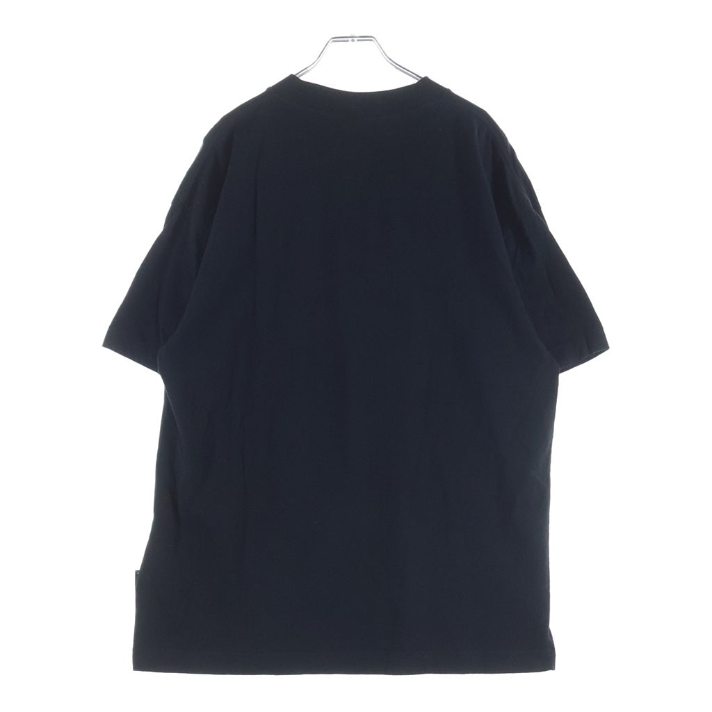 Palm Angels(パームエンジェルス) Burning Head スマイルグラフィック クルーネック半袖Tシャツカットソー ブラック PMAA001R21JER003