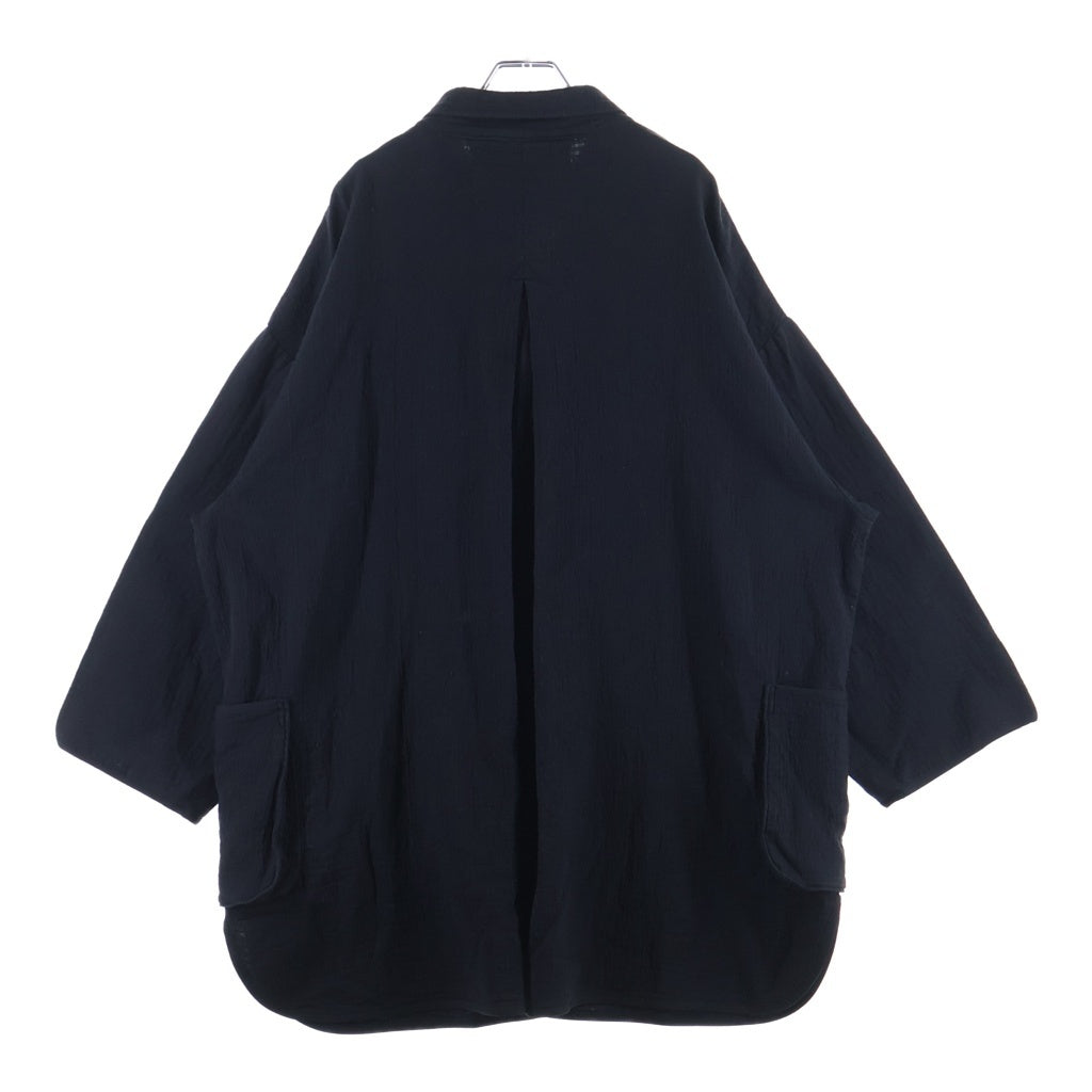 Porter Classic(ポータークラシック) SASHIKO LIGHT SHIRT JACKET 刺し子 コットンシャツ ジャケット ブラック ‐