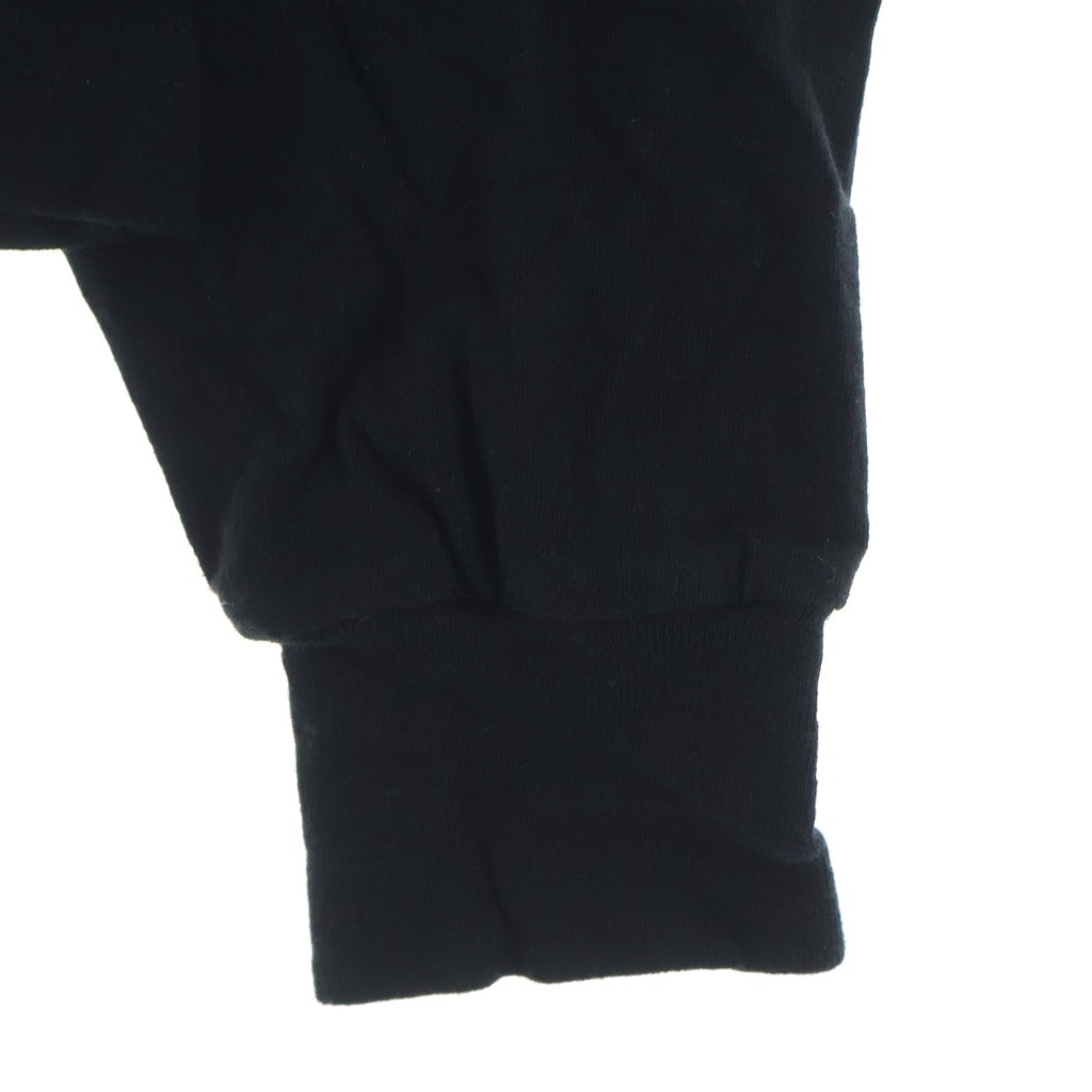 CHROME HEARTS(クロムハーツ) Script Neck Logo L/S T-Shirt ネックロゴ スクリプトロゴプリント クルーネック長袖Tシャツカットソー ロンT ブラック/ピンク