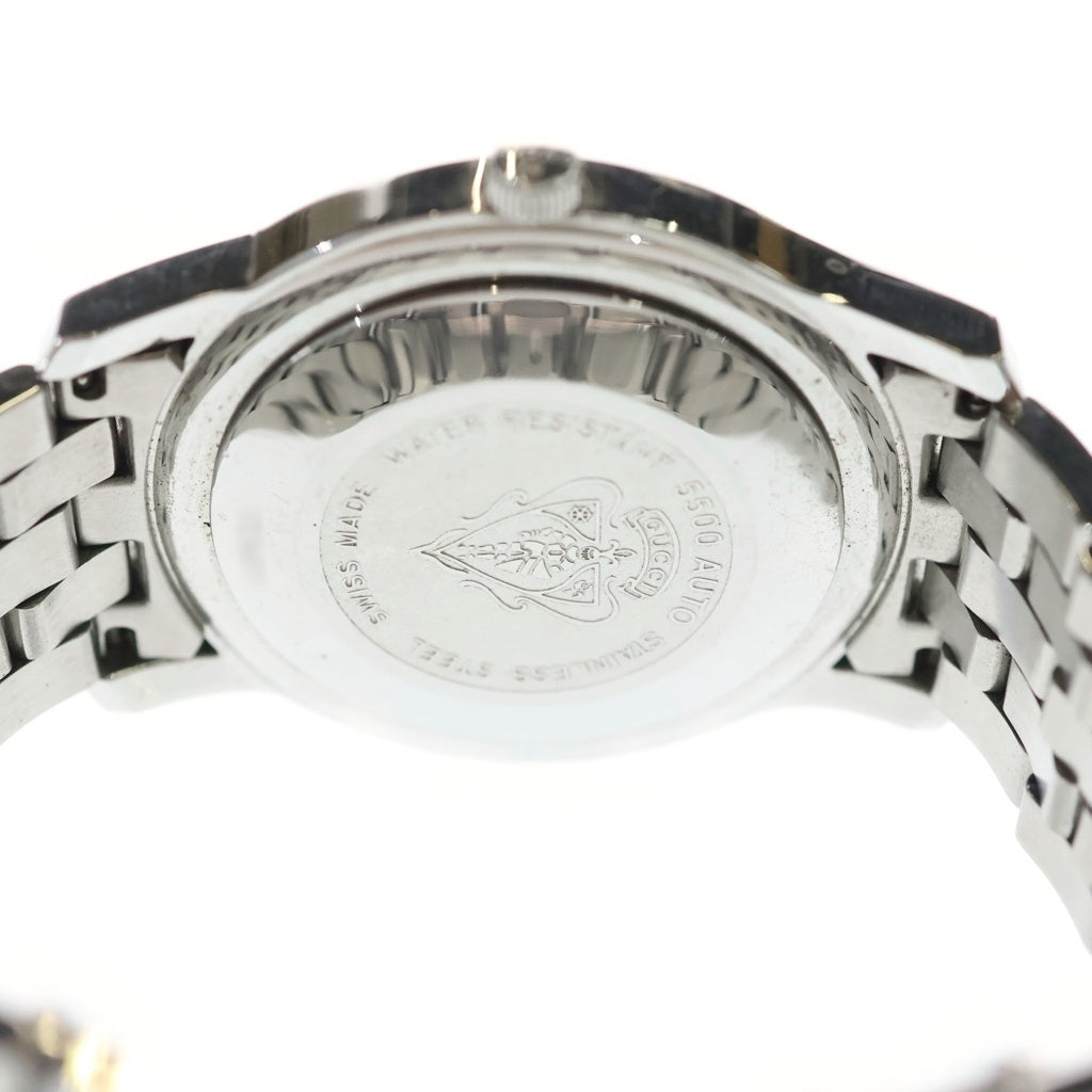 GUCCI(グッチ) Automatic Watch SS 自動巻き 白文字盤 腕時計 ウォッチ シルバー 5500