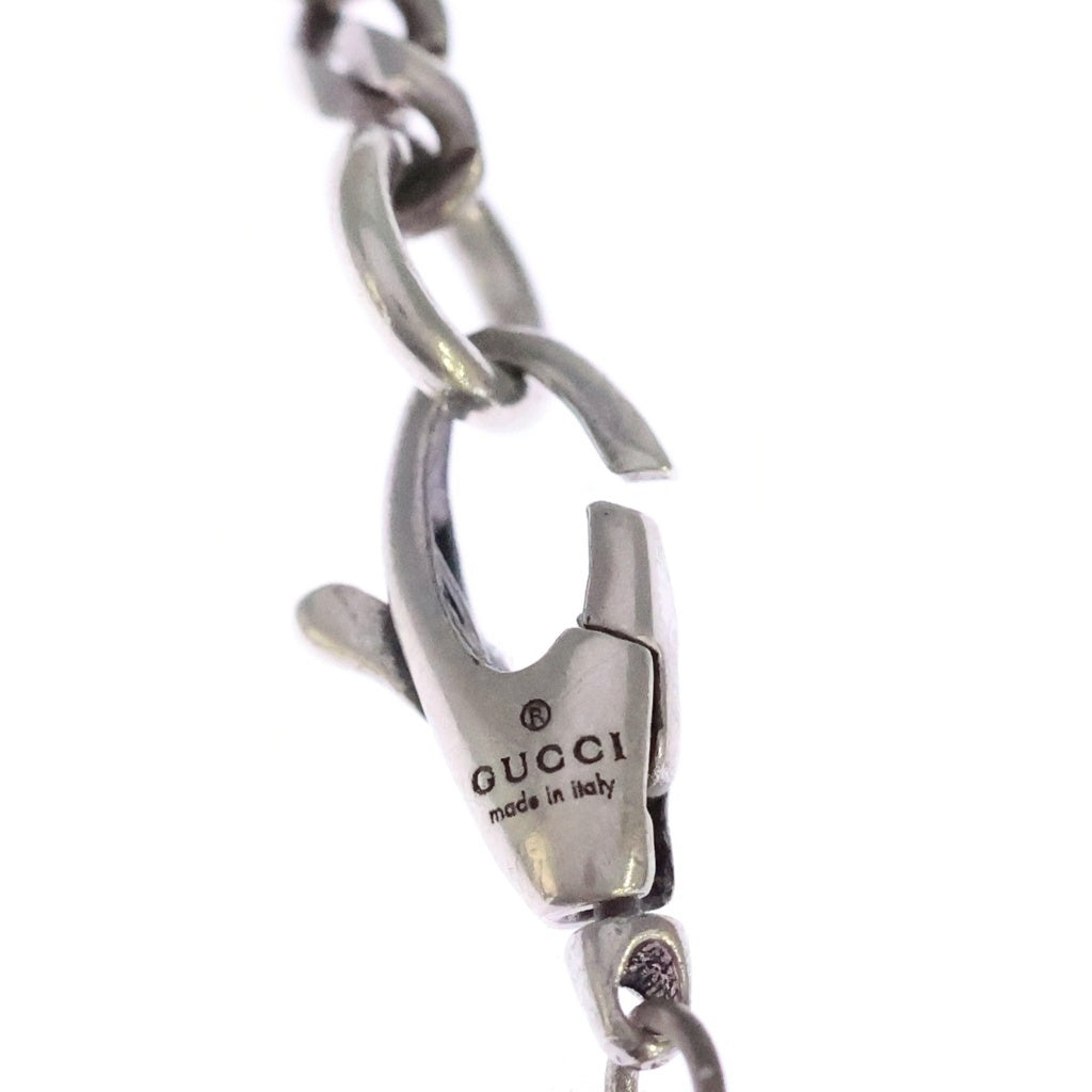GUCCI(グッチ) SV925 インターロッキング 喜平チェーン ロゴモチーフネックレス シルバー 1143