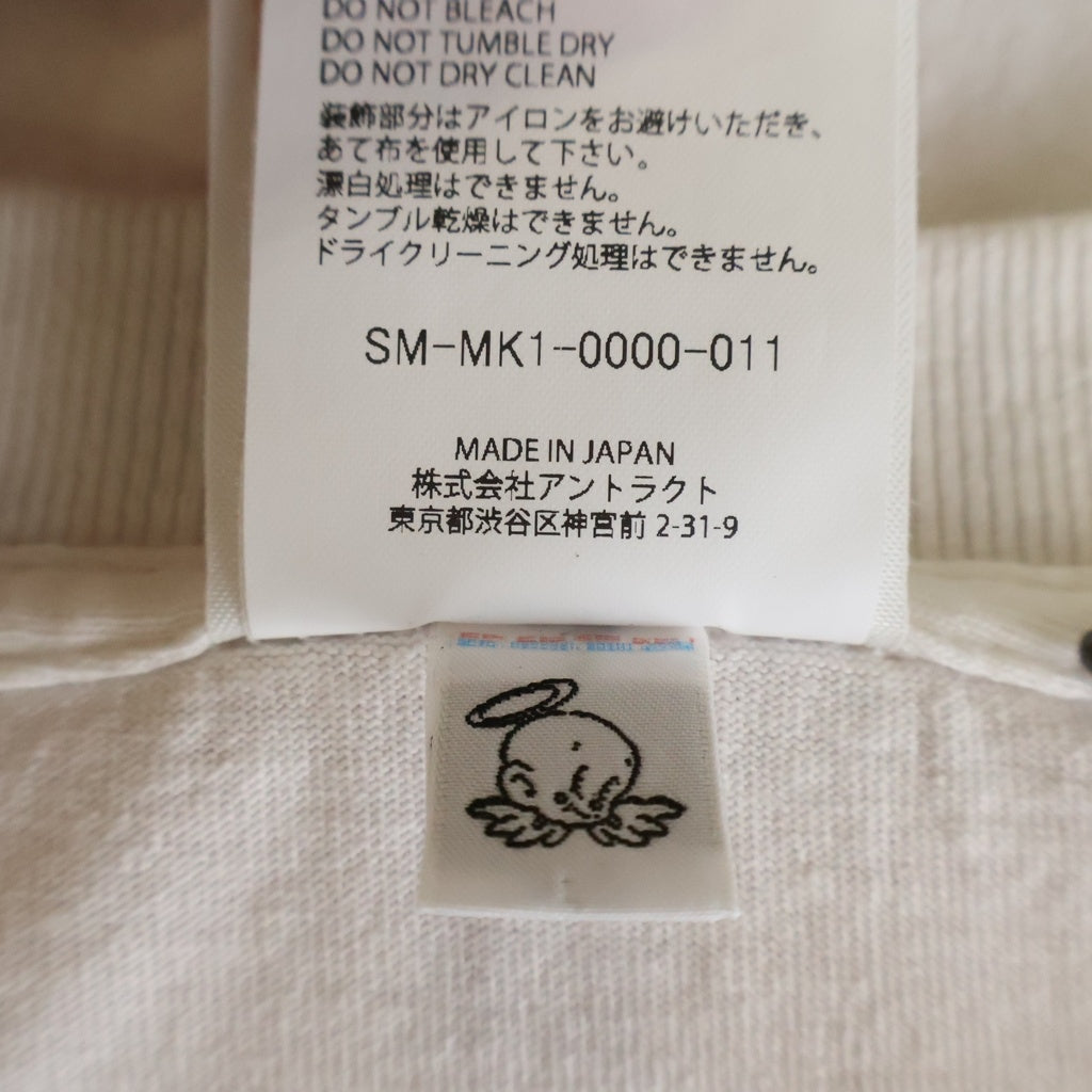 SAINT MICHAEL(セントマイケル) 26AW DEEP_SS T-SHIRT プリントクルーネック半袖Tシャツカットソー ホワイト SM-MK1-0000-011